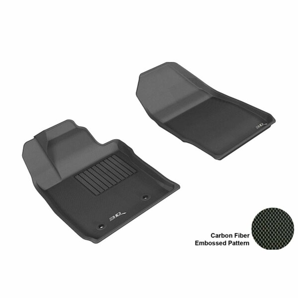 3D Maxpider FORD FIESTA 2011-2014 HB KAGU BLACK R1 Floor Mat L1FR08011509